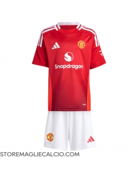 Manchester United Maglia Gara Casa Repliche 2024-25 Bambino Maniche Corte